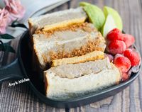 芋泥肉鬆蛋吐司 / 自製芋泥