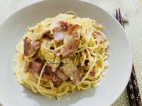 培根起司意大利麵/10分鐘