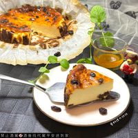 米酒釀香🍶葡萄乾巴斯克乳酪蛋糕