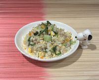 零廚藝系列：青江菜豬肉炒飯