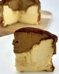 烏龍奶霜巴斯克蛋糕｜濃郁茶香✖️濃郁奶香