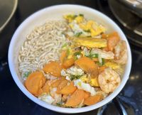 高蛋白雞蛋鮮蝦麵