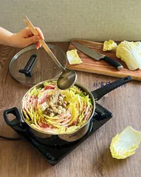 日式家常菜｜玫瑰千層豬肉鍋