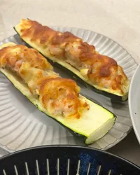 焗烤蝦滑櫛瓜船