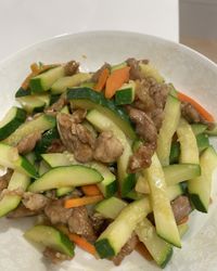 櫛瓜炒肉絲