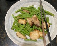 杏鮑菇炒四季豆
