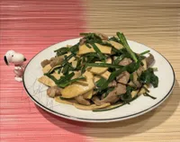 零廚藝系列：韭菜豆乾炒肉絲