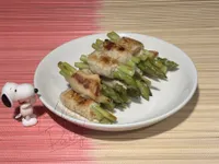 零廚藝系列：椒鹽蘆筍雞肉卷