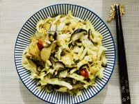 高麗菜炒冬粉/素/10分鐘/家常菜