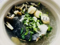 鱸魚干貝冬粉煲/10分鐘