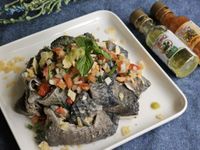 中南美蕃茄莎莎果香辣味涼拌魚皮