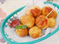 電烤盤「迷你炸熱狗」三種材料簡單做！！