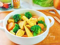 椰香雞肉蔬菜咖哩