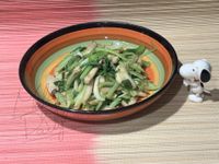 零廚藝系列：青江菜炒杏鮑菇