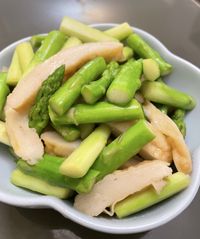 蘆筍炒甜不辣