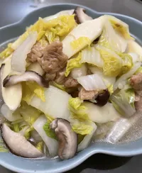 大白菜煮麵筋