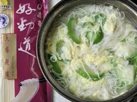 絲瓜蛋麵線湯／統一好勁道天禧麵線
