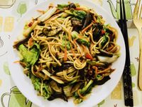 沙茶炒麵/素/10分鐘