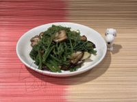 零廚藝系列：麻油香菇炒龍鬚菜
