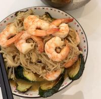 鮮蝦金針菇炒節瓜