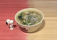 零廚藝系列：菠菜皮蛋牛肉粥（剩食料理）