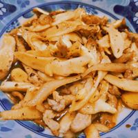 肉絲炒嫩薑