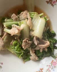 酒釀小白菜炒肉