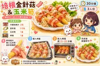 培根金針菇&玉米筍