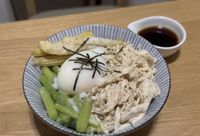 胡麻蘆筍玉米筍烏龍冷/熱麵