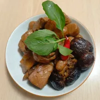 香菇栗子油燜雞