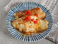奶油蒜香醬油燒鯛魚排