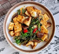 塔香沙茶香菇豆腐