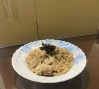 和風奶醬雞腿排義大利麵