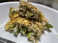 鮪魚豆豆菜烘蛋（夾起司）