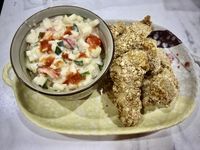 香酥巴沙魚條-甜辣沙拉醬