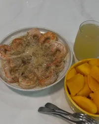 蒜香奶油白醬鮮蝦