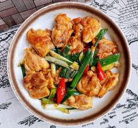 蔥爆雞腿肉