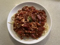 蕃茄熱狗義大利麵