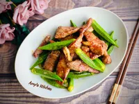 秋葵燒肉 / 家常菜