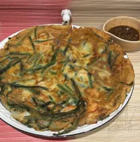 零廚藝系列：韓式鮮蝦韭菜煎餅