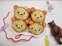 簡單做「小熊豆皮飯糰」可愛又可口。