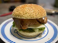 「美國雞腿」板烤雞腿堡