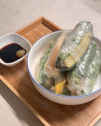 蔬菜蛋生春捲