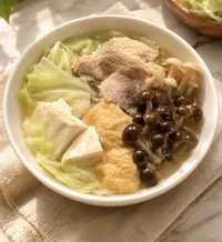 高麗菜豆腐菇菇湯（30分鐘上桌）