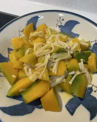 蒜香南瓜炒金針菇