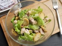 香煎雞腿肉生菜沙拉