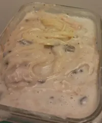 忌廉蘑菇白醬雞肉微波義大利麵