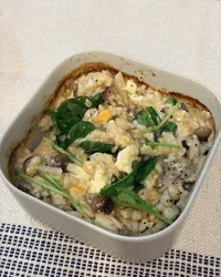 菌菇燉飯-飛利浦氣炸鍋(蒸炸)