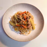 鹽昆布野菜鮪魚義大利麵