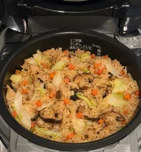 高麗菜香菇坎飯